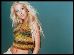Christina Aguilera, blond, długie, włosy