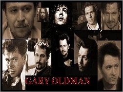 ciemne oczy, Gary Oldman, krótkie włosy