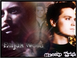 ciemne włosy, Elijah Wood, niebieskie oczy