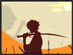 cień, Samurai Champloo, miecz