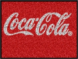 Tło, Coca, Czerwone, Biały, Coli, Logo, Napis