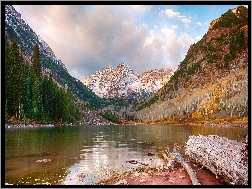 Colorado, Drzewa, Jezioro, Góry, Iglaki