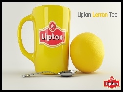 Cytryna, Tea, Lemon, Lipton, Kubek