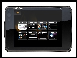 Czarny, Nokia N900, Ekran