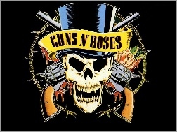 Czaszka, Zespół, Logo, Guns And Roses