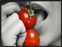 Usta, Czerwone, Pomidory