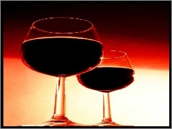 czerwone wino, Wina, lampki