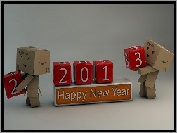 Danbo, New Year, Happy, 2013