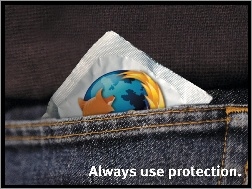 Danych, Prezerwatywa, Firefox, Ochronna