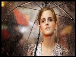 Deszcz, Emma Watson, Parasolka