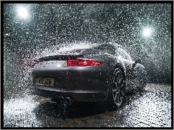 Deszcz, 911, Porsche, Turbo