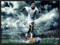 Deszcz, Piłkarz, Cristiano Ronaldo, Boisko