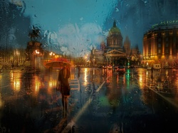 Deszcz, Rosja, ST. Petersburg
