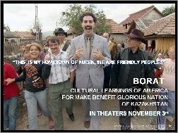 Borat, Sacha Baron Cohen, ludzie, domy