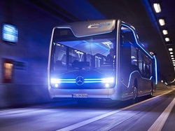 2016, Tunel, Noc, Autobus, Mercedes-Benz Future Bus, Droga