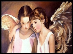 Aniołki, Dwie, Dziewczynki