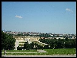 Dworek, Wiednia, Panorama, Park Schönbrunn