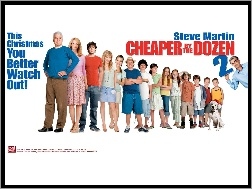 Steve Martin, Piper Perabo, dzieci, Bonnie Hunt, Cheaper By The Dozen 2, Tom Welling