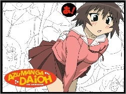 dziewczyna, napis, Azumanga Daioh, logo