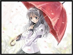 Parasolka, Dziewczyna, Anime