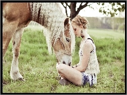 Przyjazń, Dziewczyna, Koń
