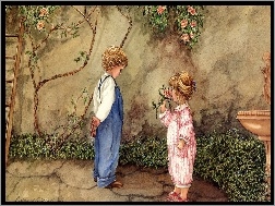 Catherine Simpson, Chłopiec, Dziewczynka, Kwiaty