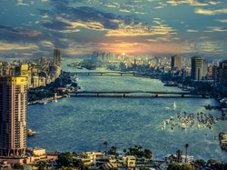 Miasto, Egipt, Rzeka