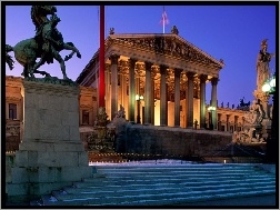 Parlamentu, Wiedeń, Austria, Pałac