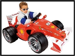 Ferrari, Samochód, Okulary, Dziecko, Zabawka