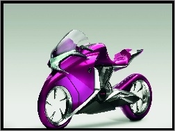 Fioletowy, Honda v4, Motocykl, Concept