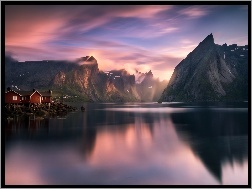 Fiord, Góry, Norwegia, Jezioro