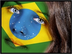Flaga, Świata, 2014, Kobieta, Brazylijska, Mistrzostwa