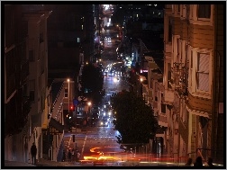 Światła, San Francisco, Noc