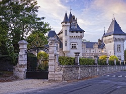 Francja, Brama, Zamek, Ogrodzenie