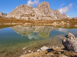 Gmina Sesto, Góry, Jezioro, Laghi dei Piani, Dolomity, Włochy