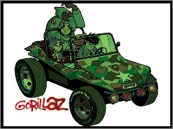 samochód, Gorillaz, Jeep