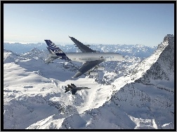 Góry, Airbus A380, Zima