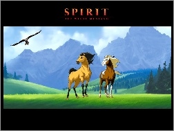 konie, góry, Mustang Z Dzikiej Doliny, trawa