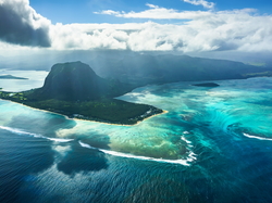 Mauritius, Góry, Le Morne Brabant, Półwysep, Morze