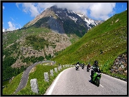 Motocykle, Góry, Droga