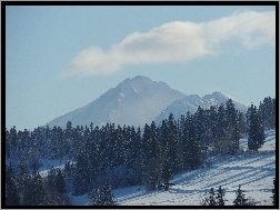 Zima, Góry, Śnieg