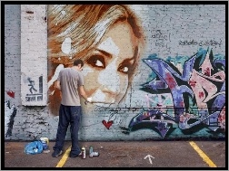 Graffiti, Kobieta, Anahi, RBD