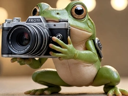 Aparat fotograficzny, Żaba, Grafika