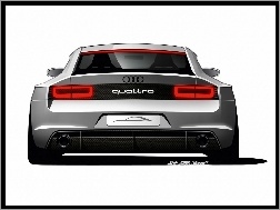 Grafika, Tył, Audi Quattro