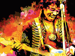 Grafika, Gitara, Jimi Hendrix, Rock