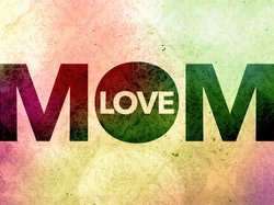 Grafika, Napis, Dzień Matki, Mom Love