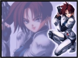 gun, uniform, Manga Iria, kobieta