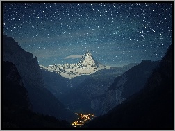 Gwiazdy, Góry, Dolina, Miasteczko