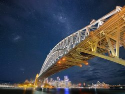 Niebo, Australia, Most, Sydney Harbour Bridge, Sydney, Gwiazdy