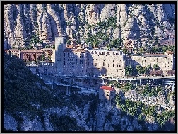 Hiszpania, Montserrat, Klasztor, Góry, Katalonia